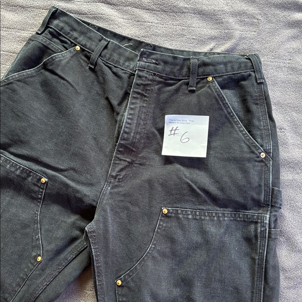 Carhartt men’s black double front pants